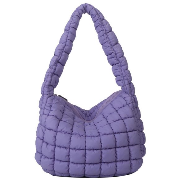 Puffer Tote Bag Quilted Shoulder Bags Puffy Bubble Pleated Purse Nylon V :3 - Picture 1 of 6